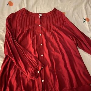 Red Old Navy Long Sleeve